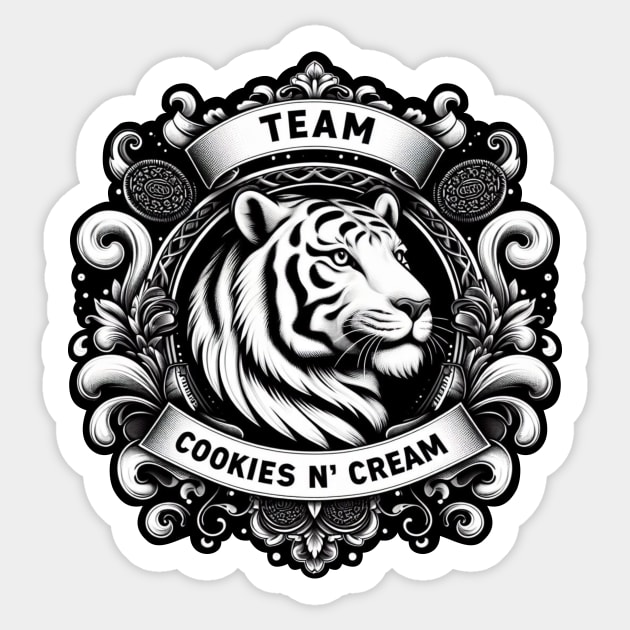 Team Cookies n' Cream Sticker by CharmingChomp